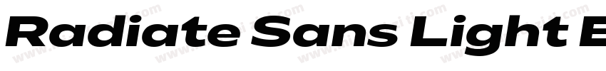 Radiate Sans Light Expanded字体转换